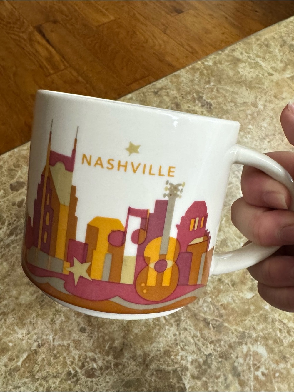 Starbucks Nashville You Are Here Series Collection 14oz Coffee Tea Mug Cup 2013